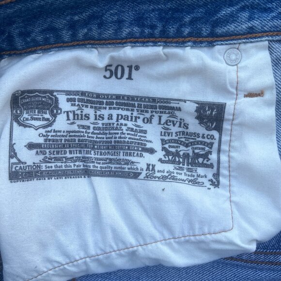 Levi's 501 High Rise Cut-Off Denim Shorts - Picture 5 of 5